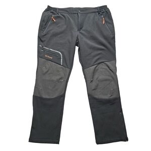 Postropaky Ski Pants Insulated Stretch Gray Women’s 18 Short Zip Pockets